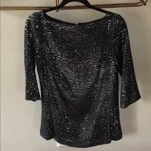 Tory Burch Sequin Tunic Top Sz 4